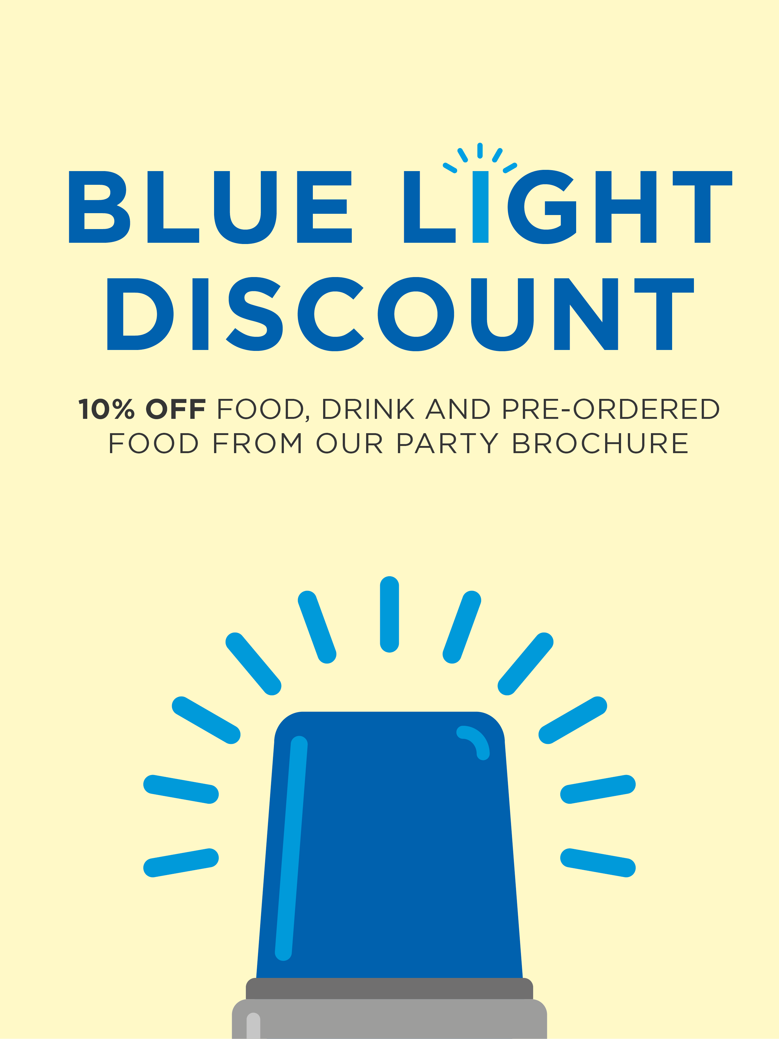 Blue Light Discount at The Riverside Kelham