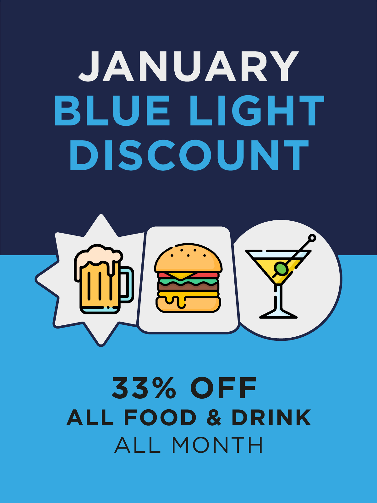 January Blue Light Discount