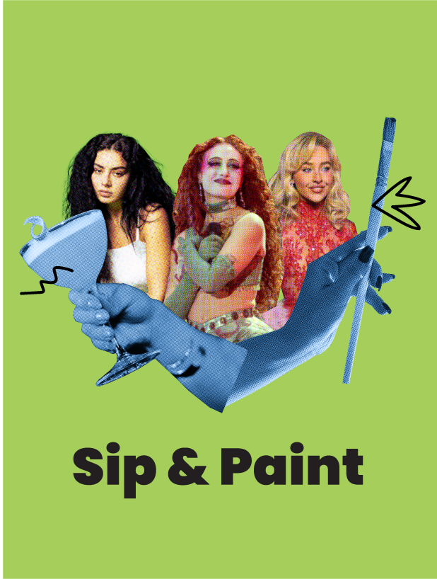 Pop Girl Power Sip and Paint Riverside.